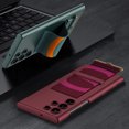 thumbnail image 7 of SaniMore for Samsung Galaxy S22 Ultra 6.8" 2022 Case with TPU Wrist Strap [Kickstand] [Wireless Charging] Anti-fall Shockproof PU Leather Skin Wear-resistant Stylish Cover for S22 Ultra, Darkgreen, 7 of 7