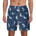 thumbnail image 3 of Uemuo Sea Sharks Pattern Mens Swim Trunks Quick Dry Board Shorts with Mesh Lining, Stretch Beach Shorts Quick Dry No-Chafing Board Shorts-X-Large, 3 of 9