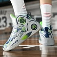 thumbnail image 5 of Bolognifi Men's High Top Basketball Shoes With Anti Slip and Breathable Camouflage Design, Sports Basketball Boots, 5 of 8