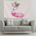 thumbnail image 4 of Coolnut Tapestry Wall Hanging Cute Flamingo with Flowers Tapestry Polyester Tapestry Bright Wall Art Wall Blanket Wall Decor for Bedroom Living Room Dorm Decor（80 x 60 inch） Home Decor Gifts, 4 of 7