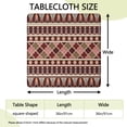 thumbnail image 2 of Machine Washable Bohemian Tablecloth, 36x36 Inch Square Floral Cover with Elastic Hem for Easy Care and Lasting Use, 2 of 6