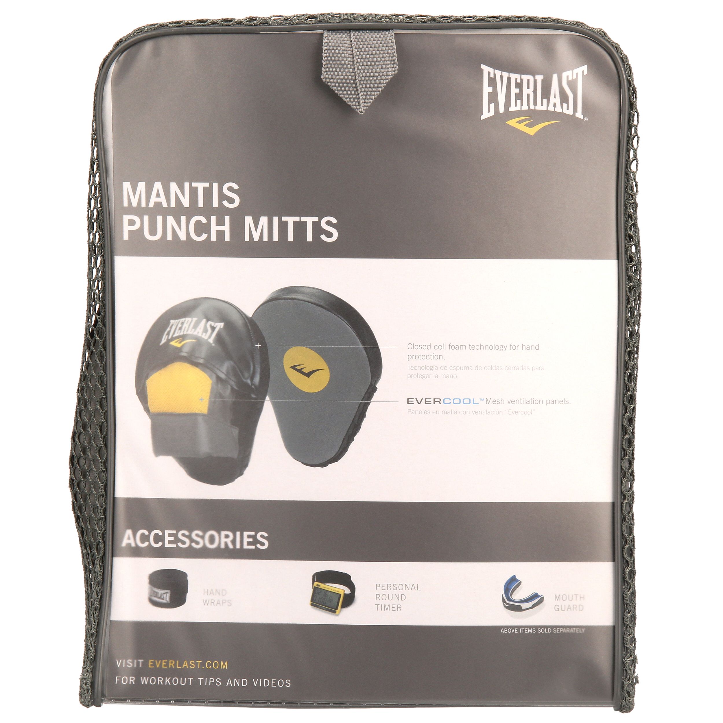 Mittens De Boxe Everlast Core Punch – Taille Unique – Pour Entraînement Et Exercices De Frappe