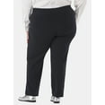 thumbnail image 4 of Just My Size by Hanes Women's Plus Tummy Control Dress Pants, Sizes 0X-4X, Regular & Petite, 4 of 5
