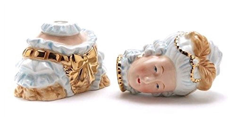180 Degrees Ceramic Marie Antoinette Salt And Pepper Shaker In Gift Box