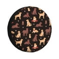 thumbnail image 1 of Fotbe Labrador Retriever Dog Funda de Llanta de Repuesto con Estampado, Engrosada, Ajuste Universal para Jeep, Remolque, RV, SUV, Camión-17 inch, 1 of 6