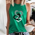 thumbnail image 2 of Timegard Camisoles pour Femmes Col Rond Imprimé Cœur Sans Manches Confortables Décontractées Amples Chemises Hauts Blouse, 2 of 5