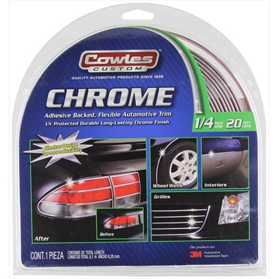 Cowles S37740 Universal Body Molding, 0.25 x 20 in.
