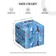 thumbnail image 4 of Balery Blue Fish Porta Pañuelos de Cuero con Estampado – Funda Moderna Cuadrada para Caja de Pañuelos, Dispensador 5x5x5'', 4 of 7