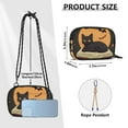 thumbnail image 4 of FORMRS Mini Crossbody Bag for Women Adjustable Rope Shoulder Casual Phone Purse, Orange Halloween Cat, 4 of 7