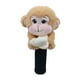 thumbnail image 2 of Protector de cabeza de palo de golf de mono de peluche, encantador protector de cabeza de palo de golf para adultos Marrón claro, 2 of 9