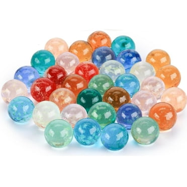 40Pcs Glass Marbles,Happon Glow in The Dark Marbles 12mm/0.47inch Decorative Luminous Glass Marbles for Kids Marble Runs DIY Project Home Decor