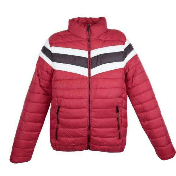 Chamarra de Hombre bullstaf Rojo-Negro Felipe Fur Block Talla Chica