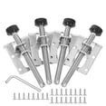thumbnail image 6 of Worgeous 4pcs Adjustable Furniture Leveling Feet For Uneven Floors Non-Slip Table Corner Feet For Cabinets And Furniture Heavy Duty Cold Rolled Steel Levelers, 6 of 8