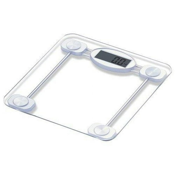 Taylor Glass Bathroom Scale Digital - LCD Display, 400 lb Capacity - Clear, Single Piece