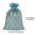 thumbnail image 3 of Sunsoul by Touchstone Gorgeous Indian Traditional Paisley Brocade Large Drawstring Large Bags Pouches Potli For Gift Wedding Jewelry Packaging Bridal Party Favors Assorted Colors Set Of 9 For Women., 3 of 3