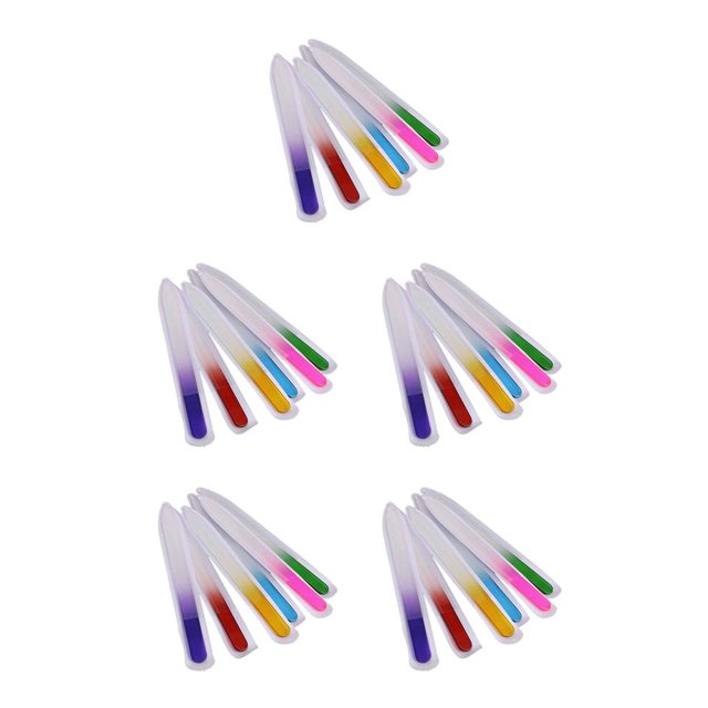 Wisewang 6PCS/Set Nail File Frosted Lightweight Wear-resistant Washable Sturdy Double Sided Reusable DIY Handicrafts 14cm 5Set