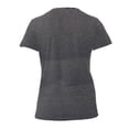 thumbnail image 2 of Playera Fruit Of The Loom para Mujer, Cuello V Manga Corta Gris Obscuro Jaspe Talla  G, 2 of 4