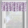 thumbnail image 4 of Ambesonne Nature Valance & Curtain, Watercolor Petal Flowers Art, 55"x24", White Pale Lavender, 4 of 7
