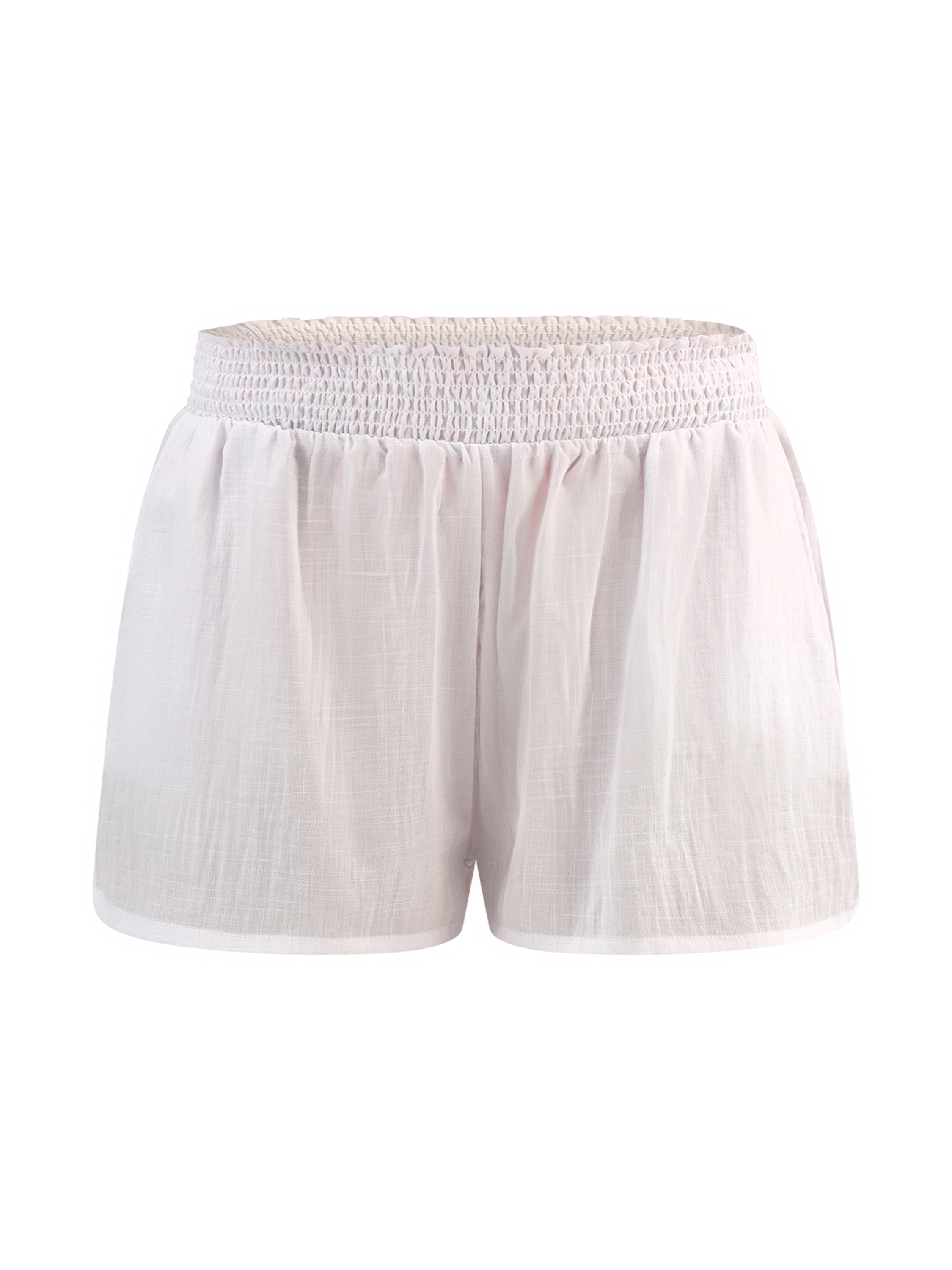 Time and Tru Women's Shimmery Woven Shorts Coverup, Sizes XS-3X