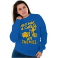 thumbnail image 4 of Funny Mac and Cheese Not Enemies Joke Sweatshirt for Men or Women Brisco Brands S, 4 of 6