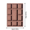 thumbnail image 3 of Mini Wooden Storage Divider Ornaments Multi-compartment Display Shelf for Small Collectibles Stones Shells Trinkets 1pack, 3 of 3