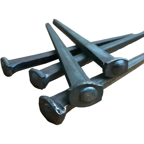 6"- Steel Square Common Rose Head STANDARD-60d - Large Spike Nails