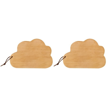 

2 Pcs Wooden Trays Chopping Board Cloud Breadboard Cheese Platter Serving Fruit Boards Appetizer