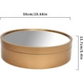 thumbnail image 3 of Bathroom Wall Storage Cabinet, Round Mirror Medicine Cabinet (Gold), 3 of 17