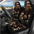 thumbnail image 2 of HUIACONG USA Cow Daisy Car Interior Accessory Kit, with Key Fob Keychain Strap, Compatible with Trucks Cars, 2 of 5