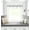 White, variant on PowerSellerUSA Sleek & Clean Minimalist Two-Tone Kitchen Window Curtain Valance with Rod Pocket Top, Perfect for Livingroom or Kitchen Decor, 55" W x 13" L