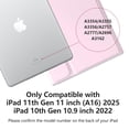 thumbnail image 2 of Funda con teclado MMK para iPad 11.ª y 10.ª generación con Bluetooth, color rosa, 2 of 8