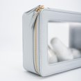 thumbnail image 3 of Set organizador de bolsas de maquillaje Aveniee Clear Travel, piel azul, 3 of 7