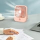 thumbnail image 4 of Ventilador USB de sobremesa - Mini ventilador plegable recargable con 3 velocidades, batería de 500mAh - Portátil, silencioso, con viento alto - Blanco, rosa, verde, amarillo, 4 of 6