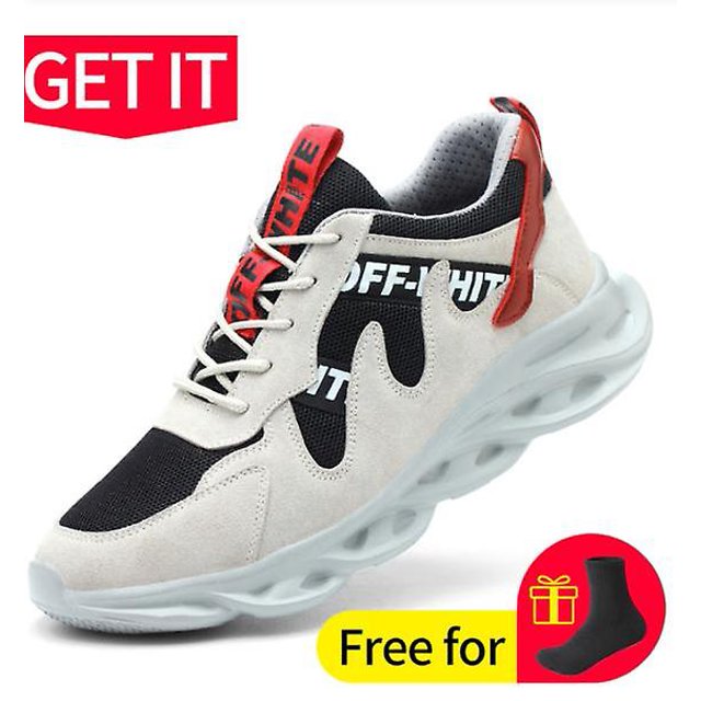 Zapatos de seguridad para el trabajo para hombre, puntera de acero, a prueba de pinchazos, botas antigolpes para mujer, ropa deportiva cálida e indestructible, Fle ligero LingWen 8390605481390