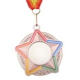 thumbnail image 5 of Soumake Medal Bright Color Polishing And Grinding Non-Deformable Shiny Commemorative Metal Games Pentagram Medal For Sports Practical, 5 of 5