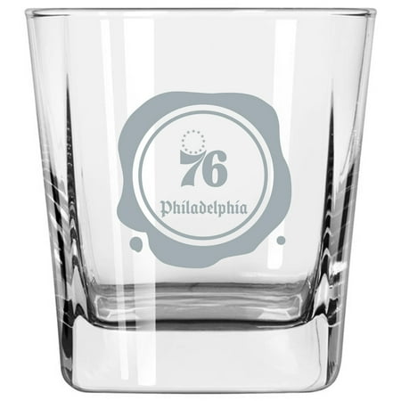 

Philadelphia 76ers 14oz. Frost Stamp Old Fashioned Glass