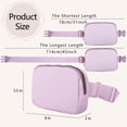 thumbnail image 5 of VOROLO Riñonera para mujeres y hombres con correa ajustable, Violeta con cuerda, 1 paquete con cuerd, 5 of 5