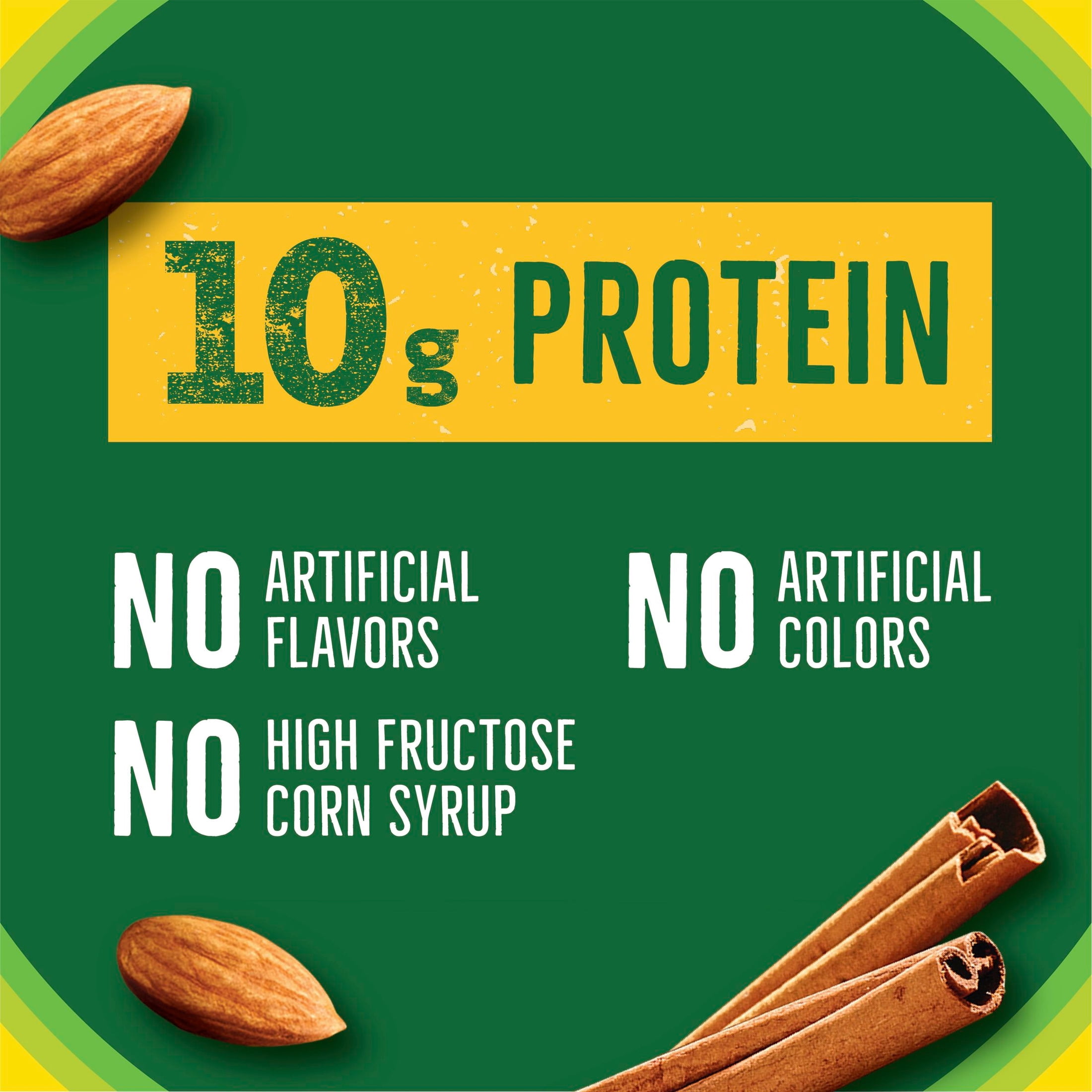 (12 pack) Nature Valley Creamy Protein Bars, Cinnamon Almond Butter, 10g Protein, 5 Bars, 7.45 oz