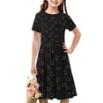 thumbnail image 1 of LOVZFMLL Robe à Manches Courtes Extensible Imprimé Cœur Mignon pour Tout-Petits, 1 of 5
