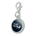 thumbnail image 2 of I've Got The Runs Running Runner Funny Antiqued Bracelet Pendant Zipper Pull Charm with Lobster Clasp, 2 of 3