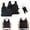 Black, variant on erfcxs Adjustable Weighted Vest For 1 20kg Steel Plates Weight Training Vest With Padded Shoulders