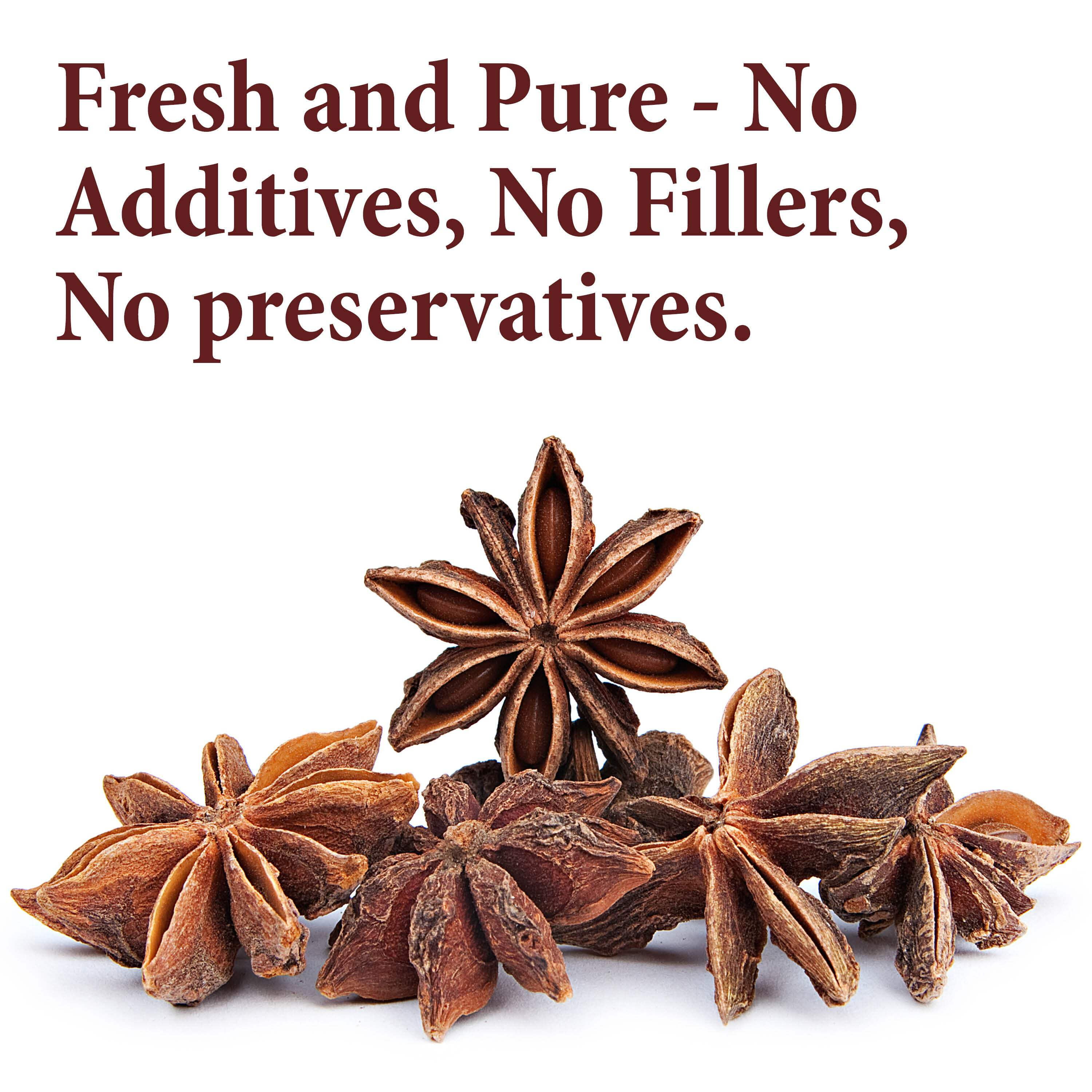 The Spice Way Star Anise – Whole Spice – 100% Natural - Resealable Pouch – 24 Oz.