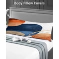 thumbnail image 5 of Navy Blue Burnt Orange Body Pillow Covers, Modern Retro Geometric Boho Soft Bed Throw Pillowcases Breathable Cooling Long Lumbar Body Pillow Sham Cover for Bed Sofa 20''x54'', 5 of 7