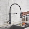 thumbnail image 5 of Senlesen Black Brushed Nickel Kitchen Sink Faucet Pull Down Sprayer Deck Mounted, 5 of 12