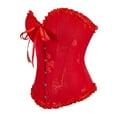 thumbnail image 3 of SCSAlgin Women Lace Chest Support Gathered Corset Corset Corset Corset, 3 of 7