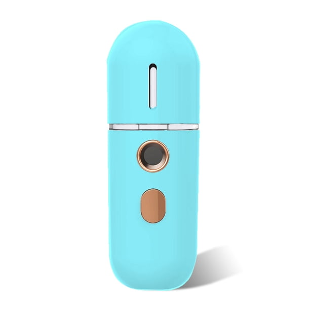 Mistol humidificador de mano Nebulizador facial Máquina de pulverización de agua Difusor hidratante Steamer Skin Sprayer Cuidado personal Azul Azul seitruly HA028262-03B