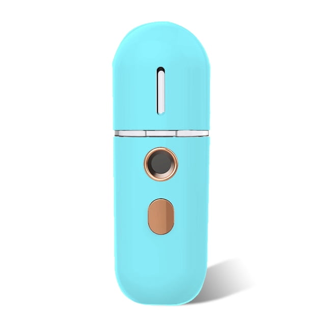 Mistol humidificador de mano Nebulizador facial Máquina de pulverización de agua Difusor hidratante Steamer Skin Sprayer Cuidado personal Azul Azul Eigraketly HA028262-03B