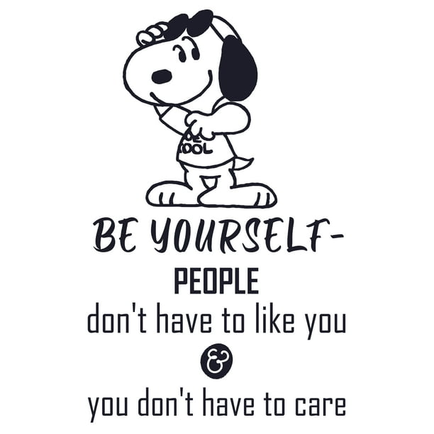 Home Wall Art Snoopy Vinyl Decor Quotes 20 X 28 Diy Stick And Peel Bedroom