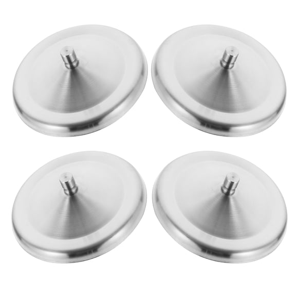 4-Pack Leak-Proof Stainless Steel Travel Mug Lids, Covers for Coffee, Tea, Hot and Cold Drinks