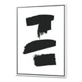 thumbnail image 1 of Black and White Geometric Company I - Mid-Century Modern Framed Canvas, 1 of 3